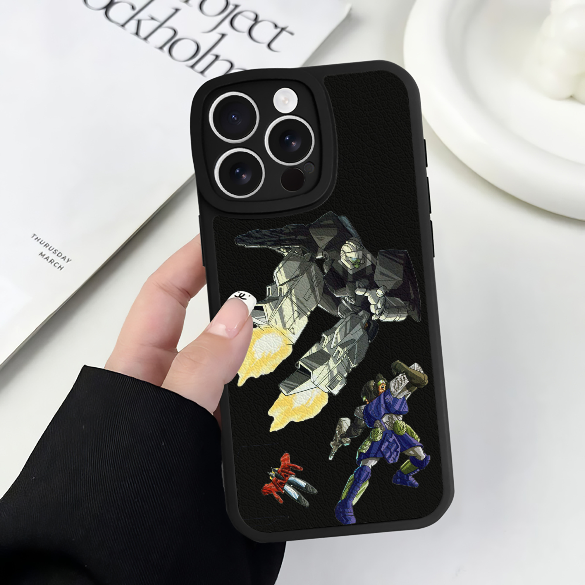 （画像用）  【iPhone 16シリーズ対応】シリコンスマホケース（レザー調） 材質：シリコン